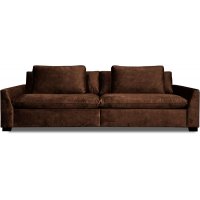 Gabby 4-seters sofa - Brun (Fløyel)