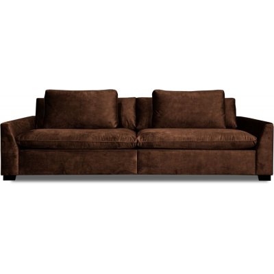 Gabby 4-seters sofa - Brun (Flyel)