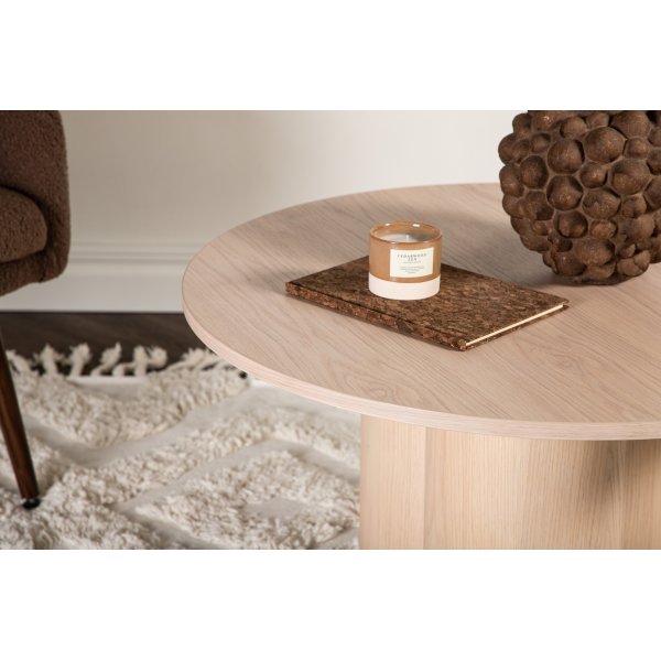 Salongbord 80 cm hvitkalket - Olivia