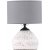 Sisteron bordlampe - Hvit/mrk gr