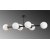 Fasettert taklampe 10486 - Sort/hvit