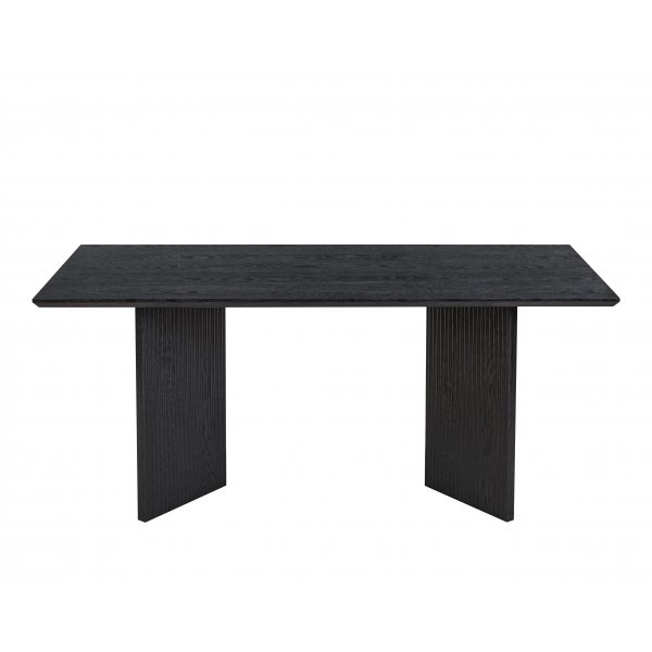 Crossby spisebord 180x90 cm - Sortbeiset eik