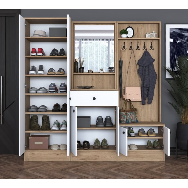 Mendy hallmbler 180 cm - Valntt/hvit