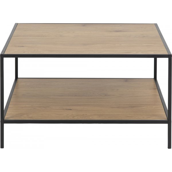 Seaford salongbord 80 cm - Eik/sort Seaford salongbord 80 cm - Eik/sort