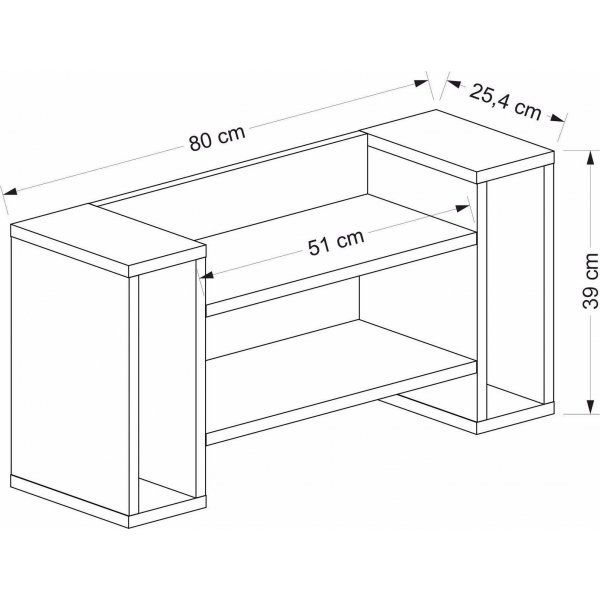 Troy vegghylle - Eik