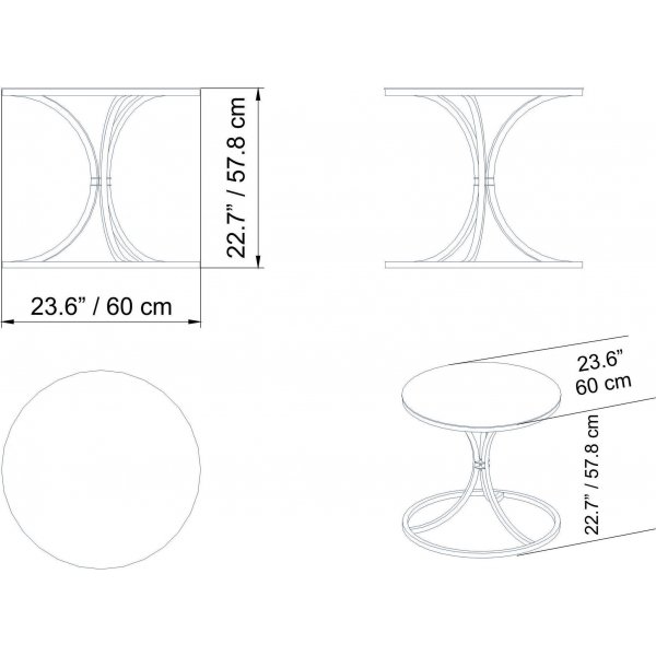 Corleone sidebord - Svart Corleone sidebord - Svart