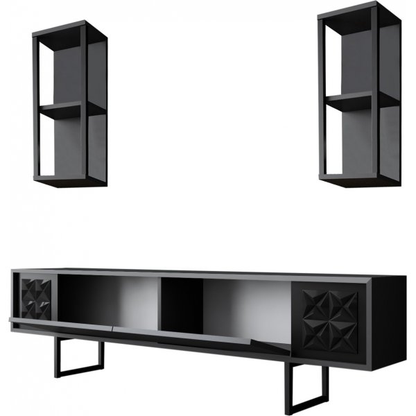 Erki TV-stativ - Antrasitt/svart Erki TV-stativ - Antrasitt/svart