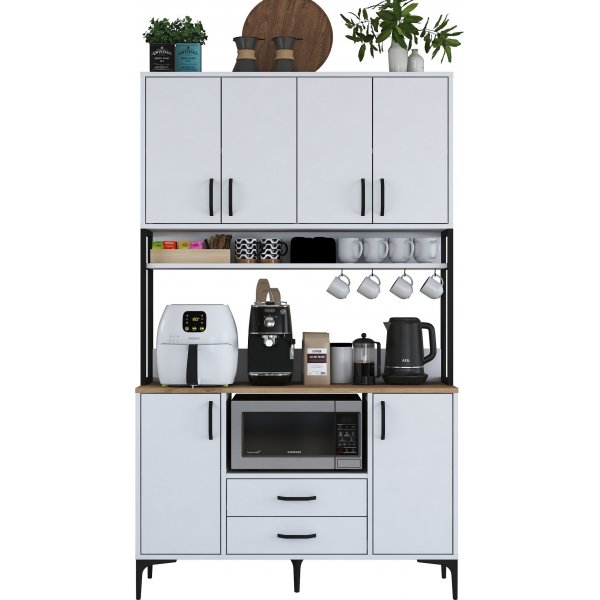 Jeriko kjøkkenskap 169 - Hvit/valnøtt Jeriko kjøkkenskap 169 - Hvit/valnøtt