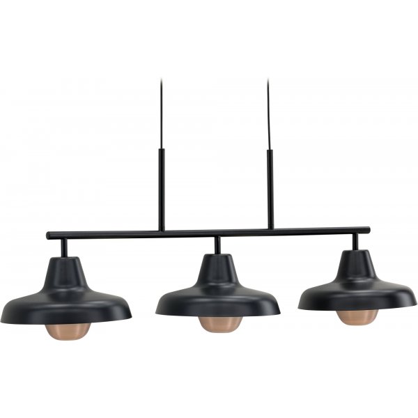 Stöten taklampe - Sort/Kobber Stöten taklampe - Sort/Kobber