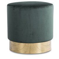 Sittepuff Isabelle 42Ø cm - Grønn/Messing Sittepuff Isabelle 42Ø cm - Grønn/Messing
