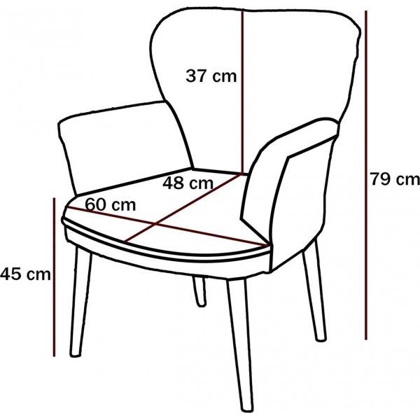 Paris lenestol - Lys brun/valnøtt Paris lenestol - Lys brun/valnøtt