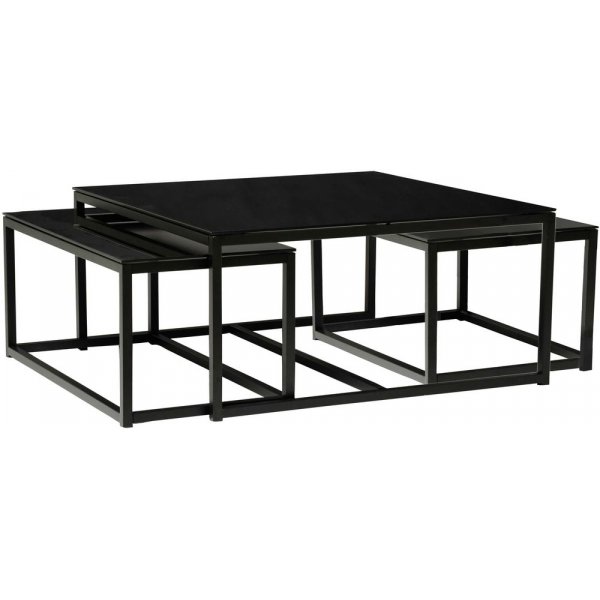 Linos salongbord 100 cm - Svart glass