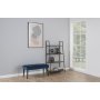 Seaford stigehylle 77x138 cm - Eik/sort