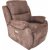 Enjoy Hollywood El-recliner Lenestol - Lysbrunt Mikrostoff + Mbelpleiesett for tekstiler