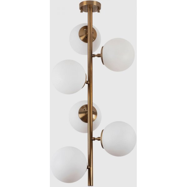 Fasettert taklampe 10455 - Vintage/hvit