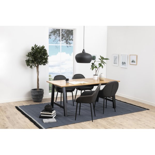 Candis lenestol - Grå PU Candis lenestol - Grå PU