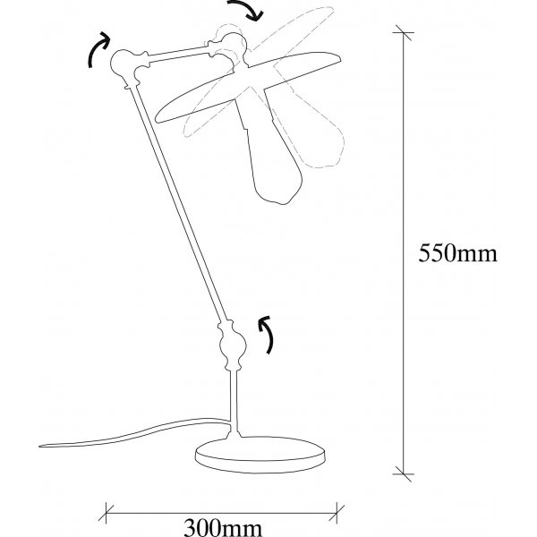 Torni bordlampe - Gull Torni bordlampe - Gull