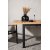 Panama spisebord 210 x 90 cm - Sort/Naturlig