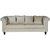 Chesterfield 3-seters sofa Churchill - Beige Flyel + Mbelpleiesett for tekstiler