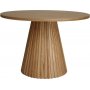 Cleo spisegruppe, rundt bord 110 cm, inkludert 4 stk. sorte Castor pinnestoler - Oljet eikefiner