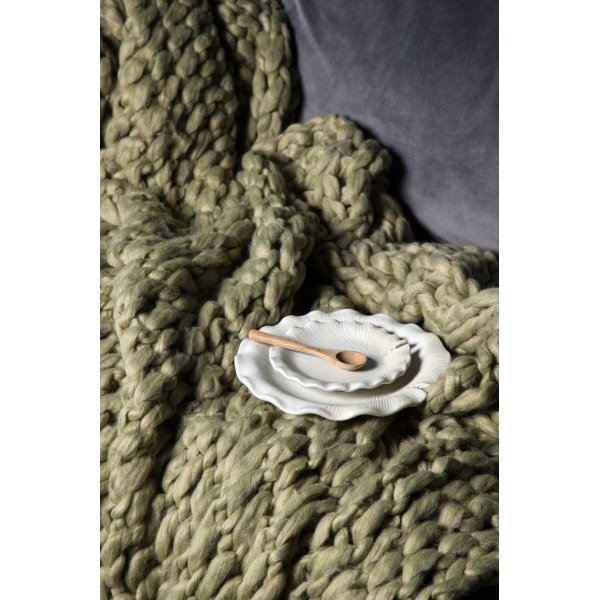 Hägg pledd, 130x170 cm - Mørkegrønn Hägg pledd, 130x170 cm - Mørkegrønn