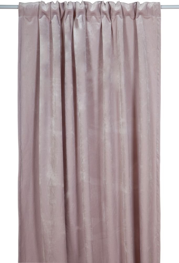 Fløyel gardinlengde 300x135 cm - Rosa - Gardinlengder