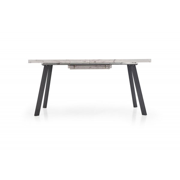 Darius spisebord uttrekkbart - Hvit/svart Darius spisebord uttrekkbart - Hvit/svart