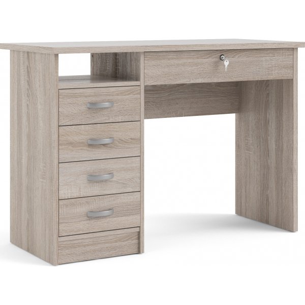 Function Plus skrivebord med 4 skuffer 109,3 x 48,5 cm - Trffel