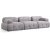 Petite 3-seters sofa - Lys gr