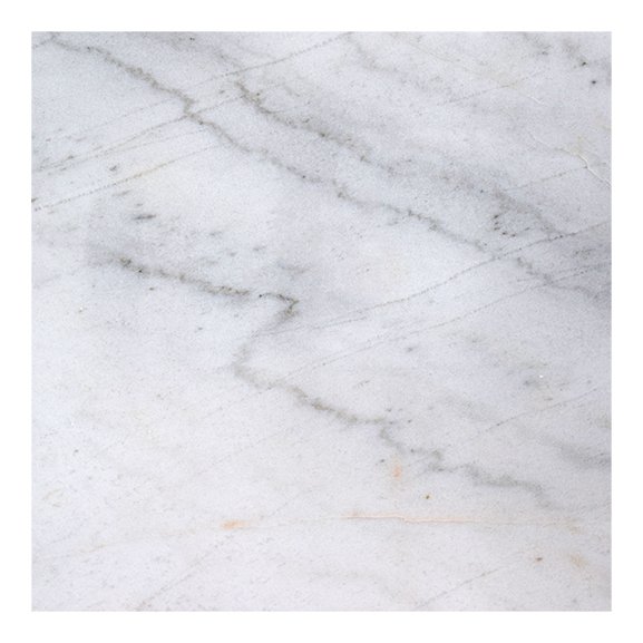 Accent sofabord 75 - Hvit marmor / sort understell