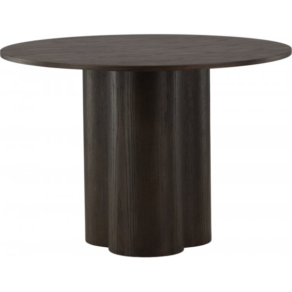 Spisebord Olivia rundt 110 cm semsket skinn Spisebord Olivia rundt 110 cm semsket skinn