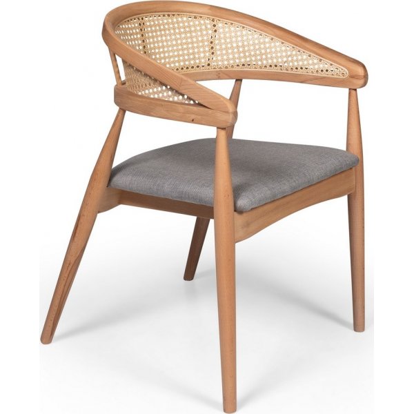 Nica lenestol Grå/bøk Nica lenestol Grå/bøk