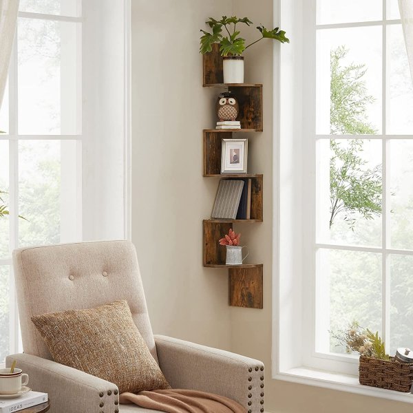 Damaskus bokhylle - Brun