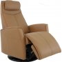 Hjellegjerde Loft recliner-lenestol (elektrisk funksjon) - Brun helskinn