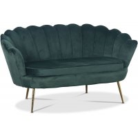 Musslan 2-seters sofa - Grønn / messing Musslan 2-seters sofa - Grønn / messing