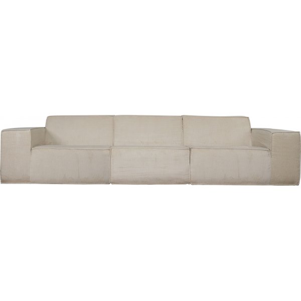 Modulsofa 310 cm i beige kordflyel
