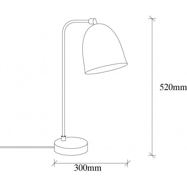 Tattoo bordlampe - Svart