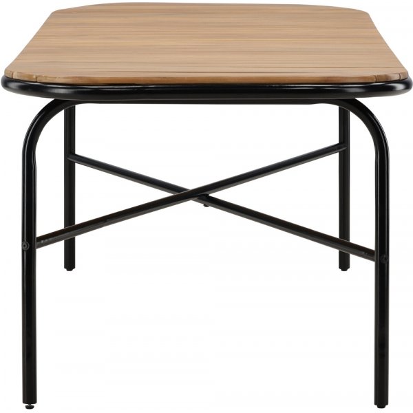 Holmbeck spisebord 200 x 90 cm - Sort/Natur Holmbeck spisebord 200 x 90 cm - Sort/Natur