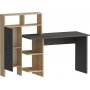 Buggy skrivebord - Antrasitt/eik