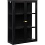 Toddy svart veggskap med dobbel dr H90 cm
