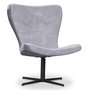 Spekerd designer lenestol - Lysegr Velour