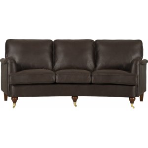 Howard Watford Deluxe 4-seters buet sofa - vintage brunt kunstskinn