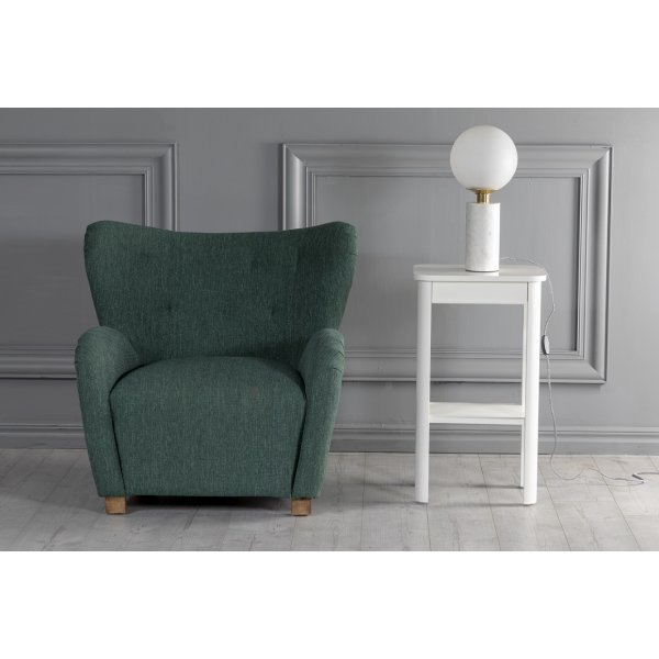 Marstrand nattbord med skuff - Hvit Marstrand nattbord med skuff - Hvit