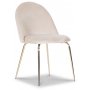 Plaza spisegruppe, marmorbord med 4 st Plaza flyelstoler - Beige/Gr/Svart