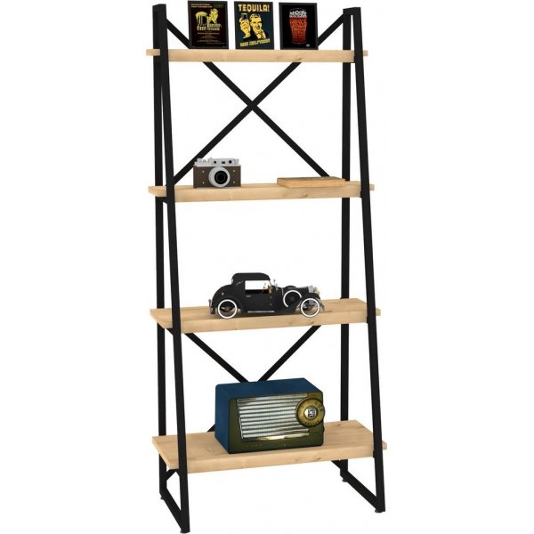 Alaro bokhylle - Safir eik/svart Alaro bokhylle - Safir eik/svart