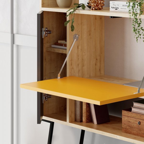 Tatti skap - Eik/sennepsgul/antrasitt Tatti skap - Eik/sennepsgul/antrasitt