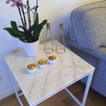 Kundebilde Accent sofabord 50 - Hvit marmor