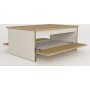 Sion salongbord 90 x 60 cm - Beige/gull/valntt