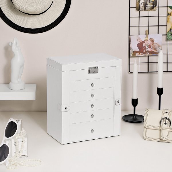 Jade smykkeskrin - Hvit Jade smykkeskrin - Hvit