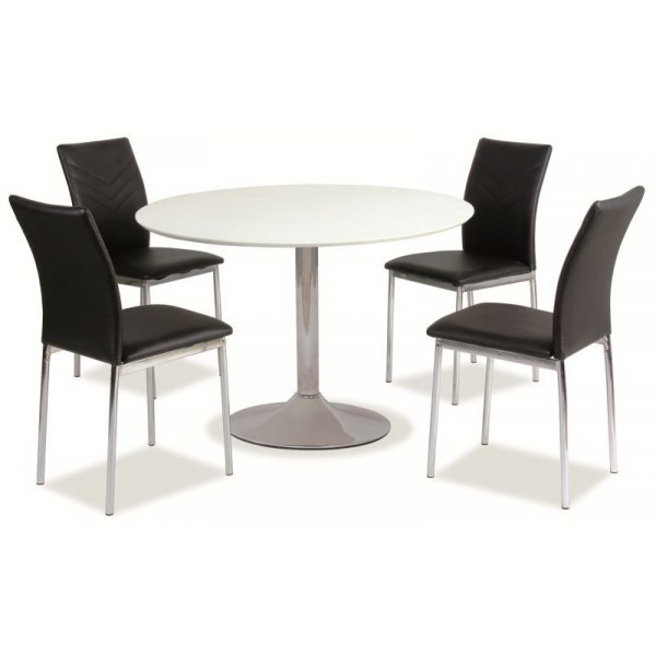 Spisebord Bardstown 90 cm - Hvitt